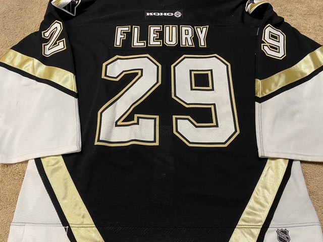 Pittsburgh Penguins Marc Andre Fleury T Shirt Distressed Mens Large White  NHL