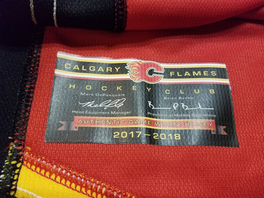 Jaromir Jagr 17'18 Final NHL Season Red Calgary Flames Set 2 Game Worn  Jersey