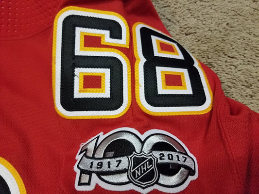 Jaromir Jagr Calgary Flames Adidas Authentic Away NHL Hockey Jersey