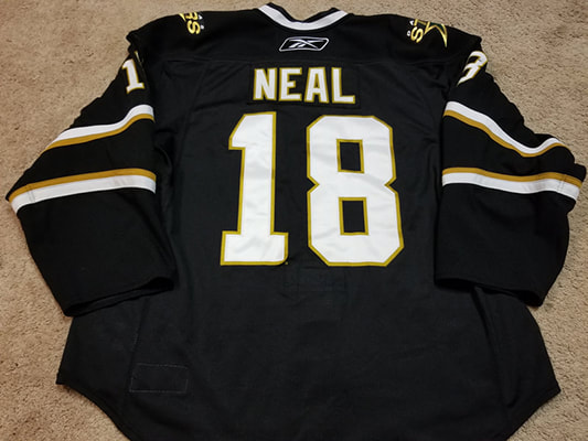 James Neal 10'11 Black Dallas Stars Game Worn Jersey