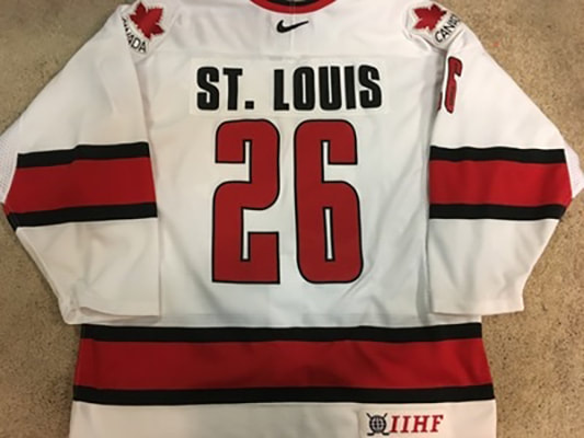 Martin St. Louis 2004 White World Cup of Hockey Game Worn Jersey