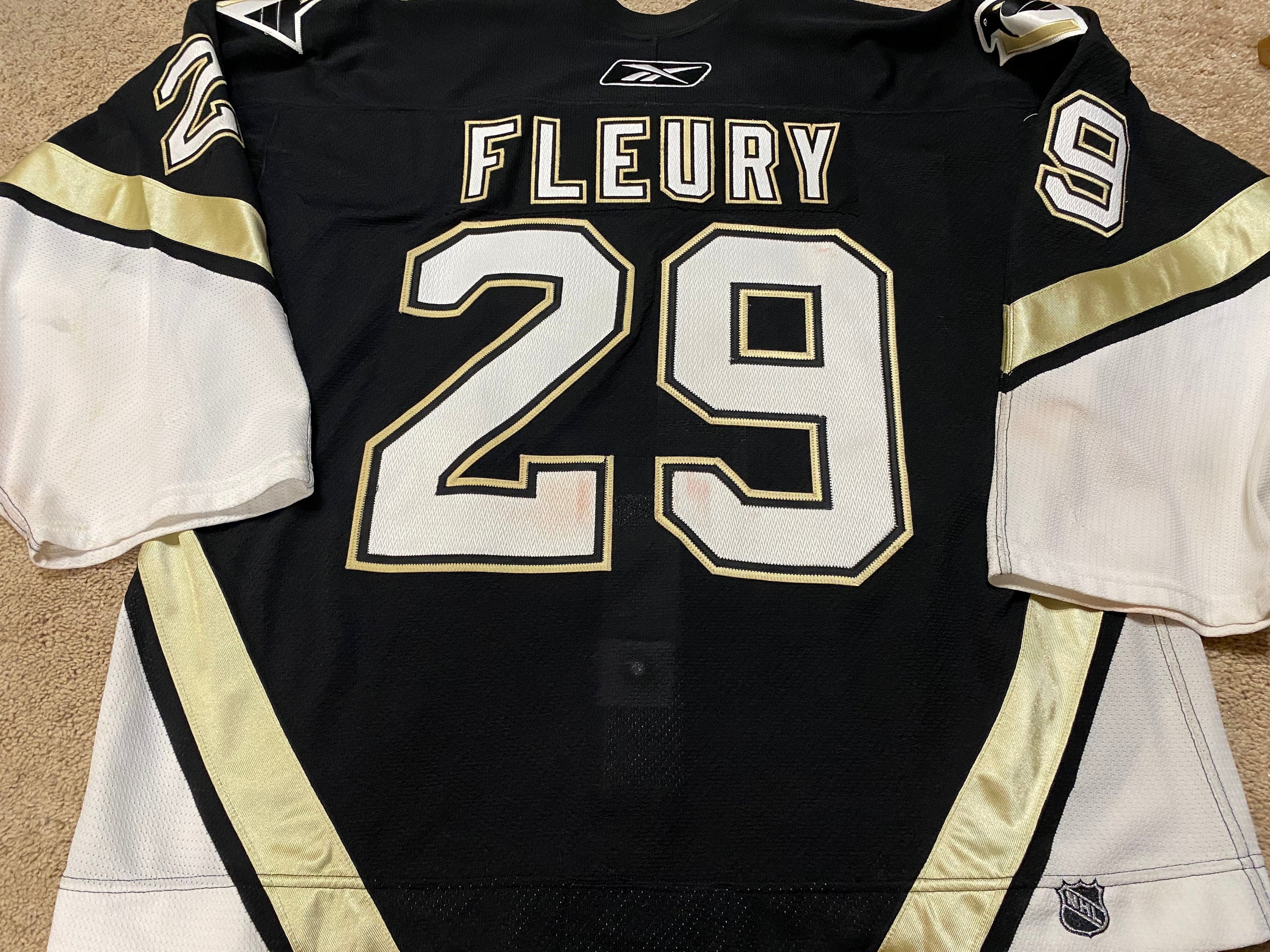 2005-06 Marc-Andre Fleury Game Worn Jersey. Hockey Collectibles, Lot  #82183