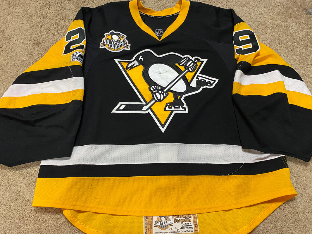 Men's Pittsburgh Penguins Marc-Andre Fleury CCM Premier Throwback 2017  Stanley Cup Champions Jersey - Gold