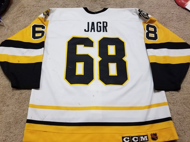 Part of my Penguins game worn jersey collection. Pictured below are jerseys  from each season spanning from 1990 - 2021. Full collection at  www.pensvault.com : r/penguins