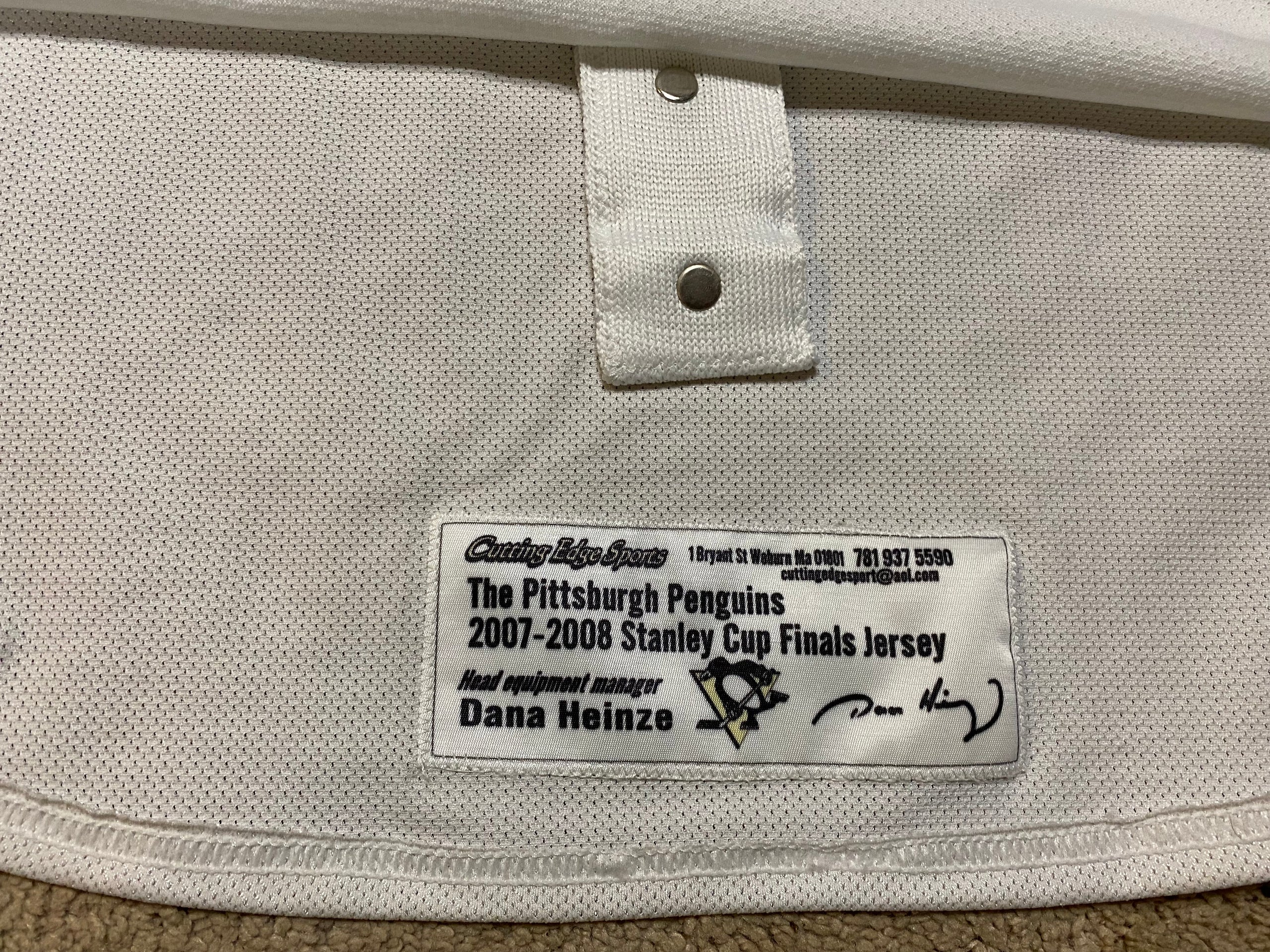 2008 Pittsburgh Penguins Stanley Cup Final Game Worn Jerseys 
